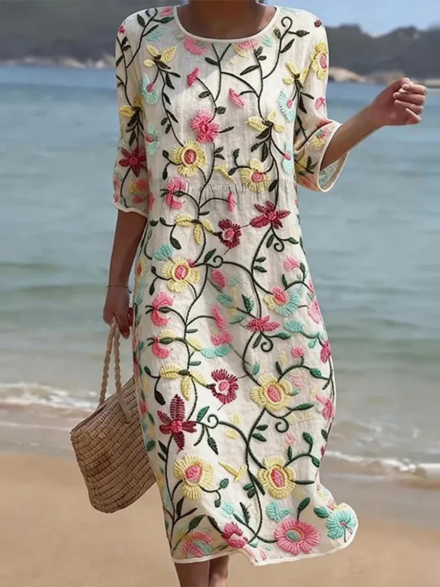 Raquel | Vintage Embroidered Dress