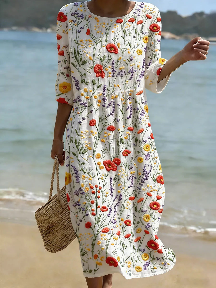 Raquel | Vintage Embroidered Dress