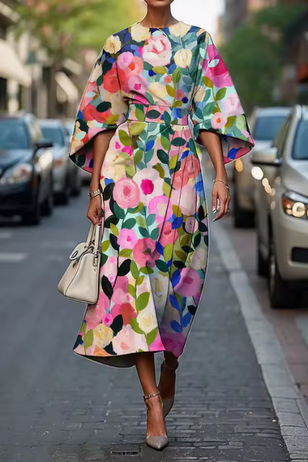Carol | Elegant Floral Dress