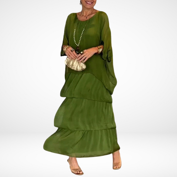 Beverly | Artistic Loose Maxi Dress