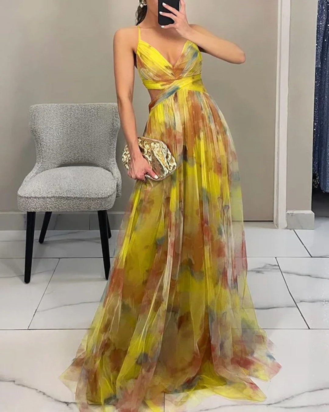 Giselle – Enchanting Floral Maxi Dress