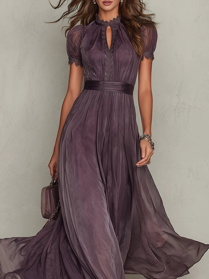 Ashley | Elegant Vintage Chiffon Maxi Dress