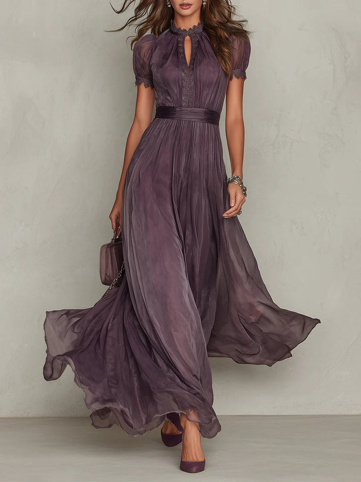 Ashley | Elegant Vintage Chiffon Maxi Dress