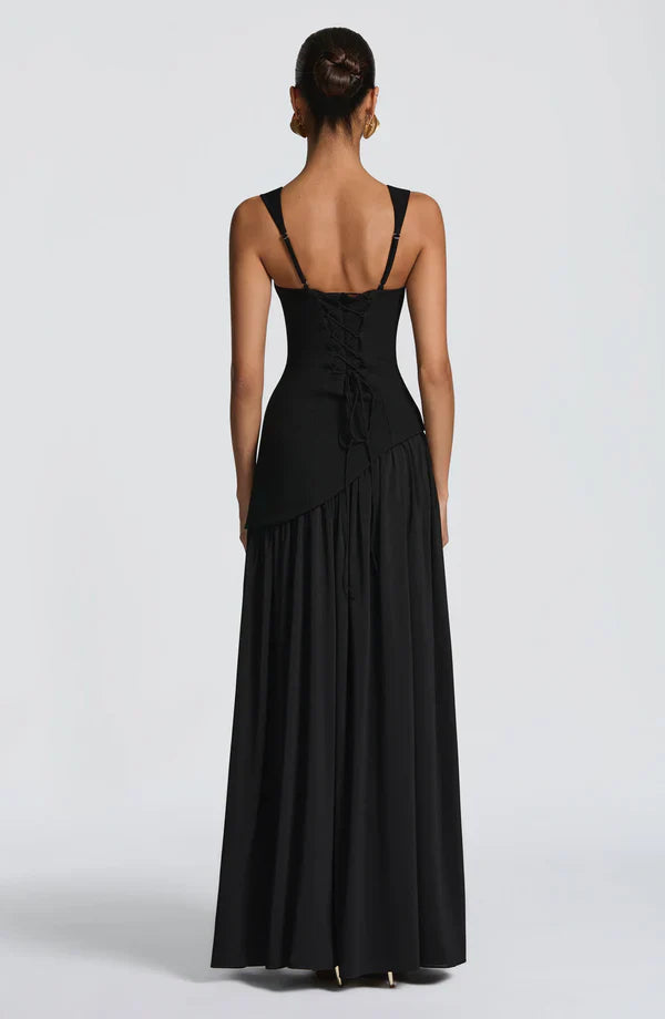 ZAFIRA | Elegant Long Satin Dress